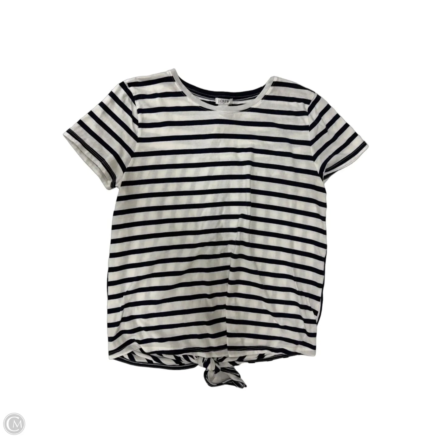 Top Short Sleeve By J. Crew In Striped Pattern, Size: M