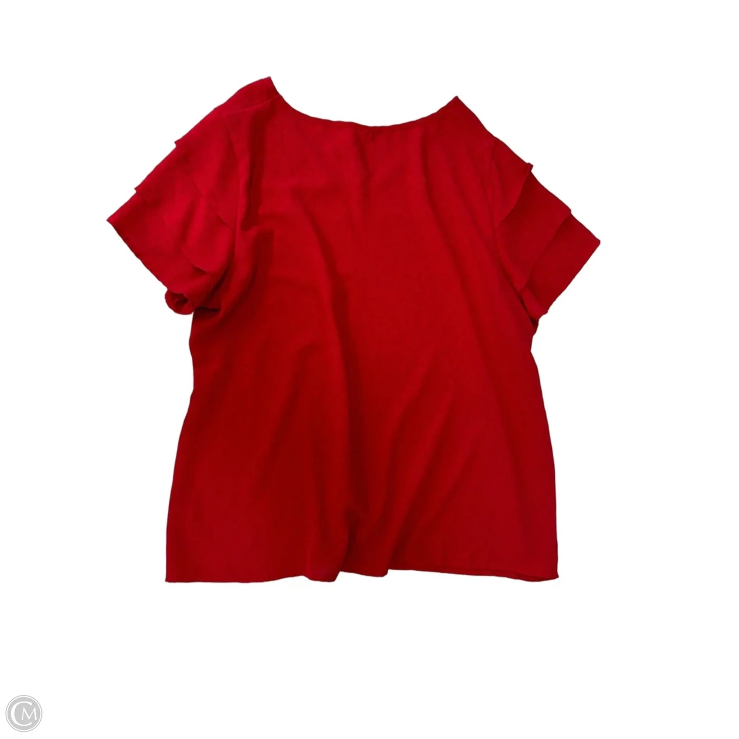 Top Short Sleeve By Clothes Mentor In Red, Size: 1x