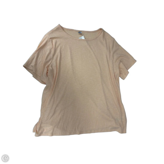 Top Short Sleeve By Old Navy In Peach, Size: 1x