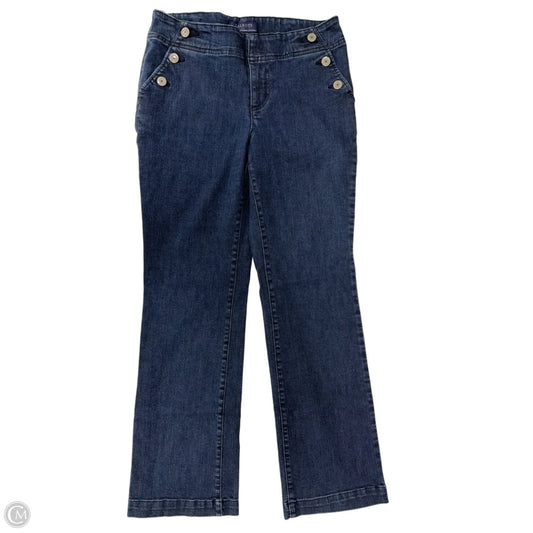 Jeans Boot Cut By Talbots In Blue Denim, Size: 4p