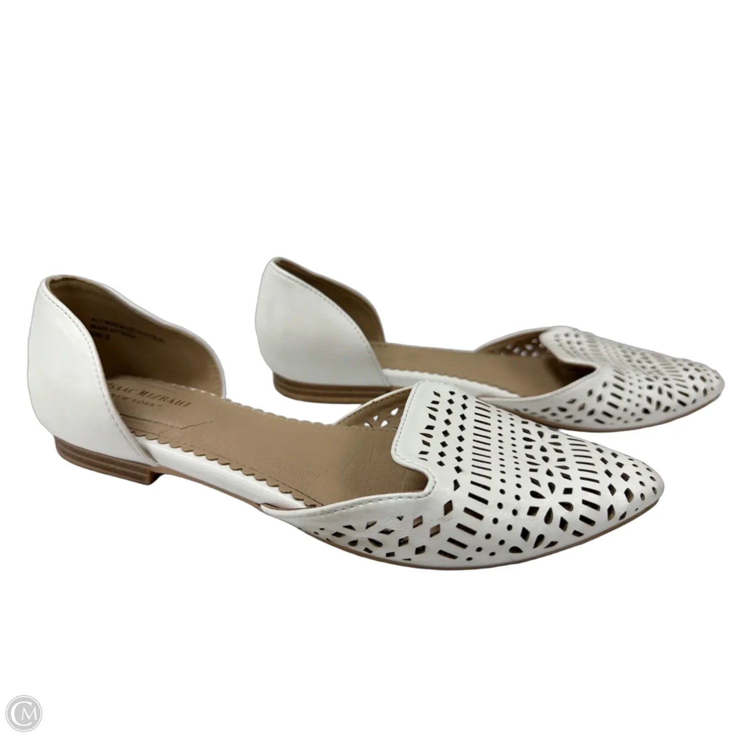 Shoes Flats By Isaac Mizrahi In White, Size: 8