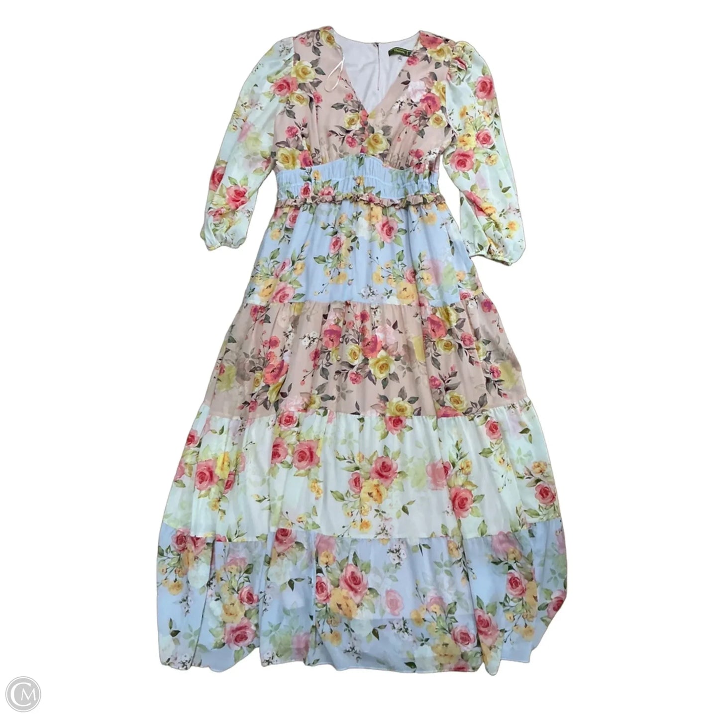 Dress Casual Maxi By Cmc In Floral Print, Size: 1x