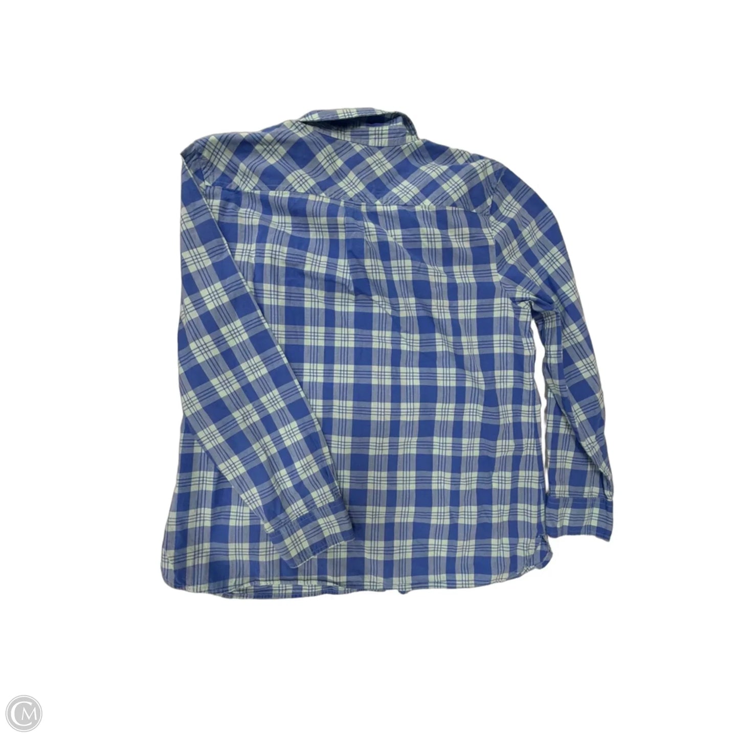 Top Long Sleeve By Talbots In Blue, Size: L