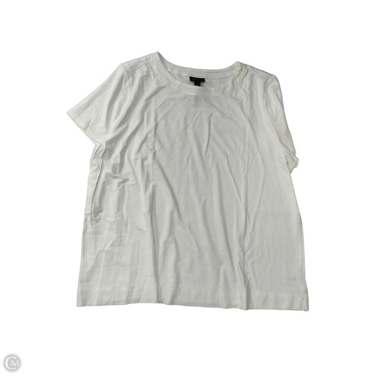 Top Short Sleeve Basic By J. Jill In White, Size: Xl