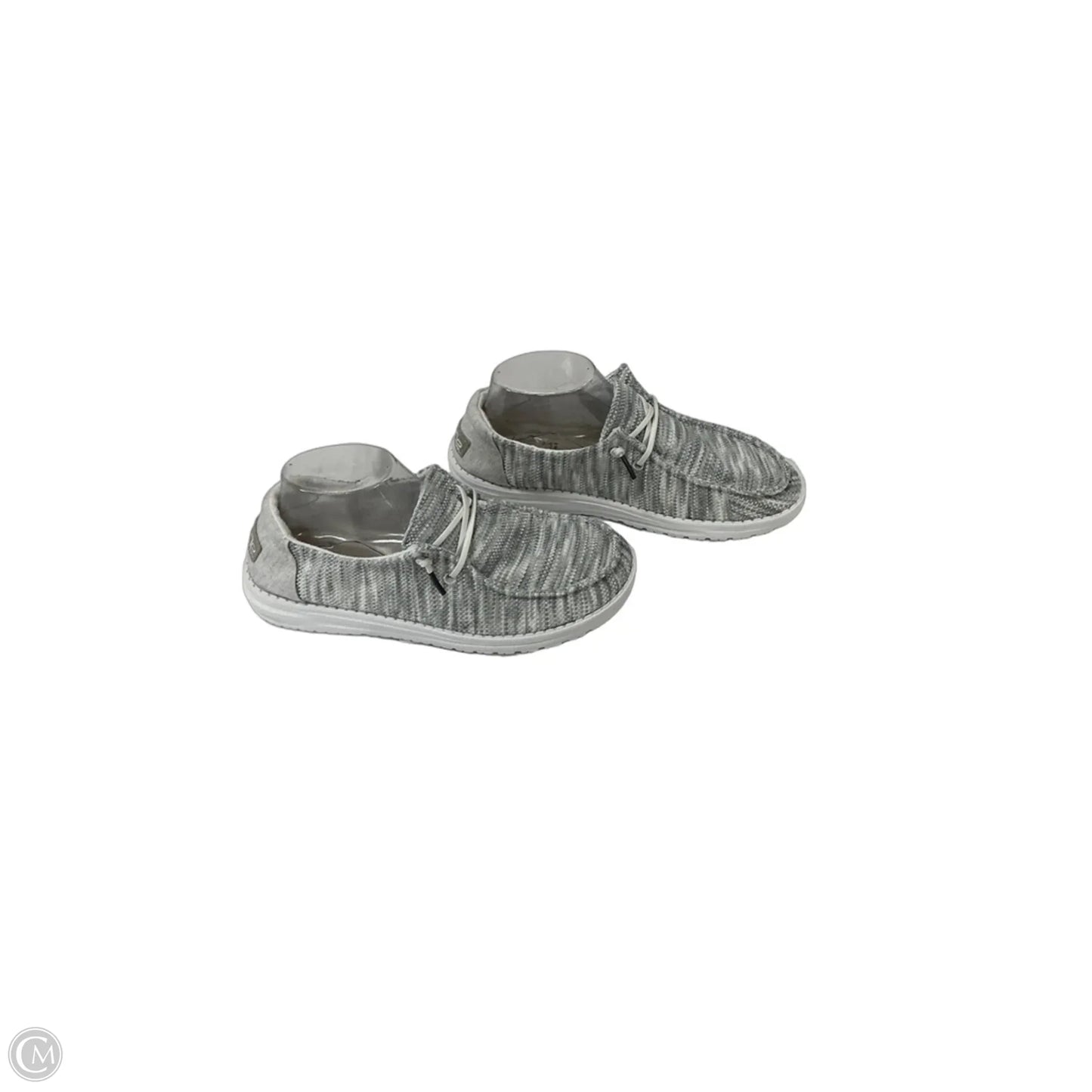 Shoes Flats By Hey Dude In Grey, Size: 8