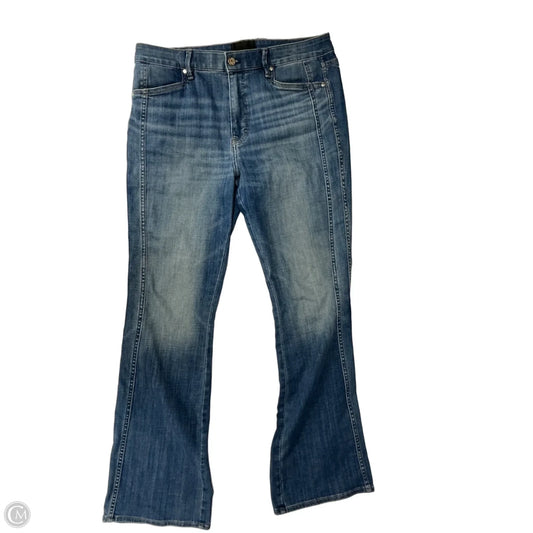 Jeans Flared By White House Black Market In Blue Denim, Size: 12