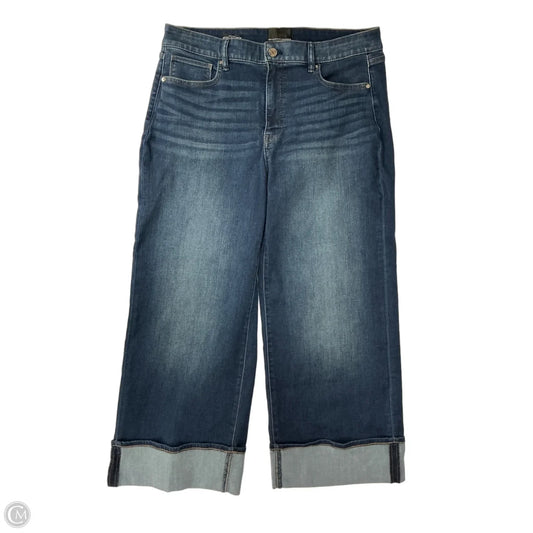Jeans Cropped By White House Black Market In Blue Denim, Size: 12