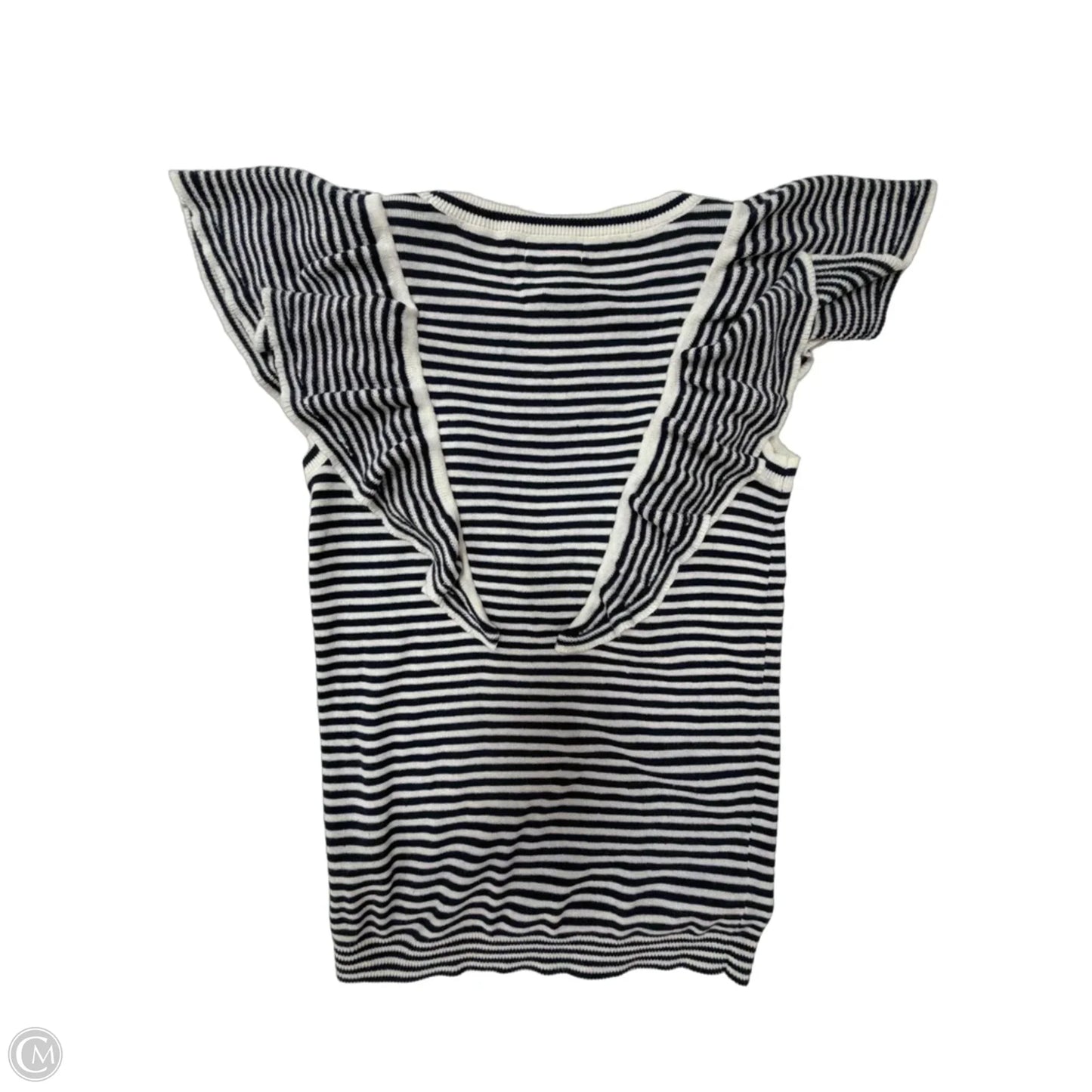 Top Sleeveless By Maison Jules In Striped Pattern, Size: S