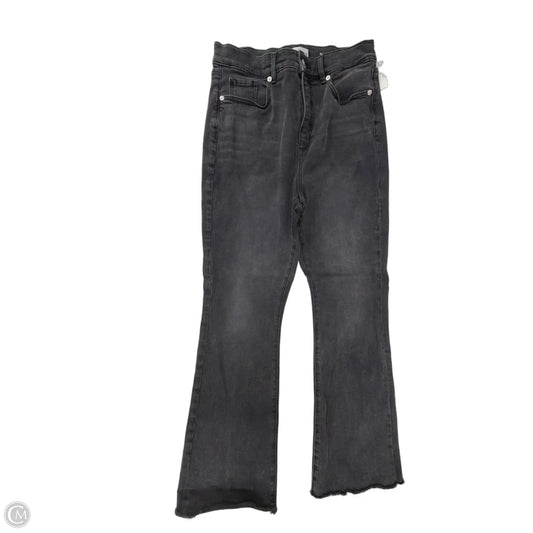 Jeans Flared By Loft In Black Denim, Size: 10