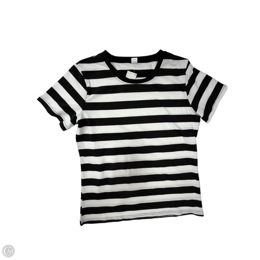 Top Short Sleeve Basic By Clothes Mentor In Striped Pattern, Size: S