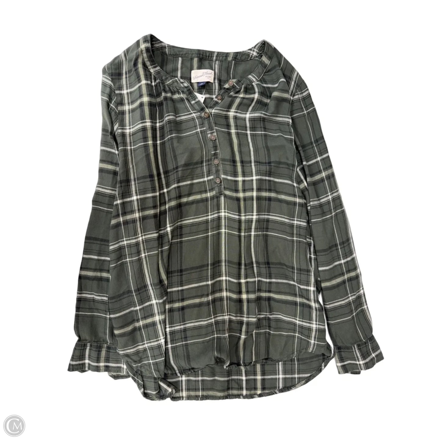 Top Long Sleeve By Universal Thread In Green, Size: 1x