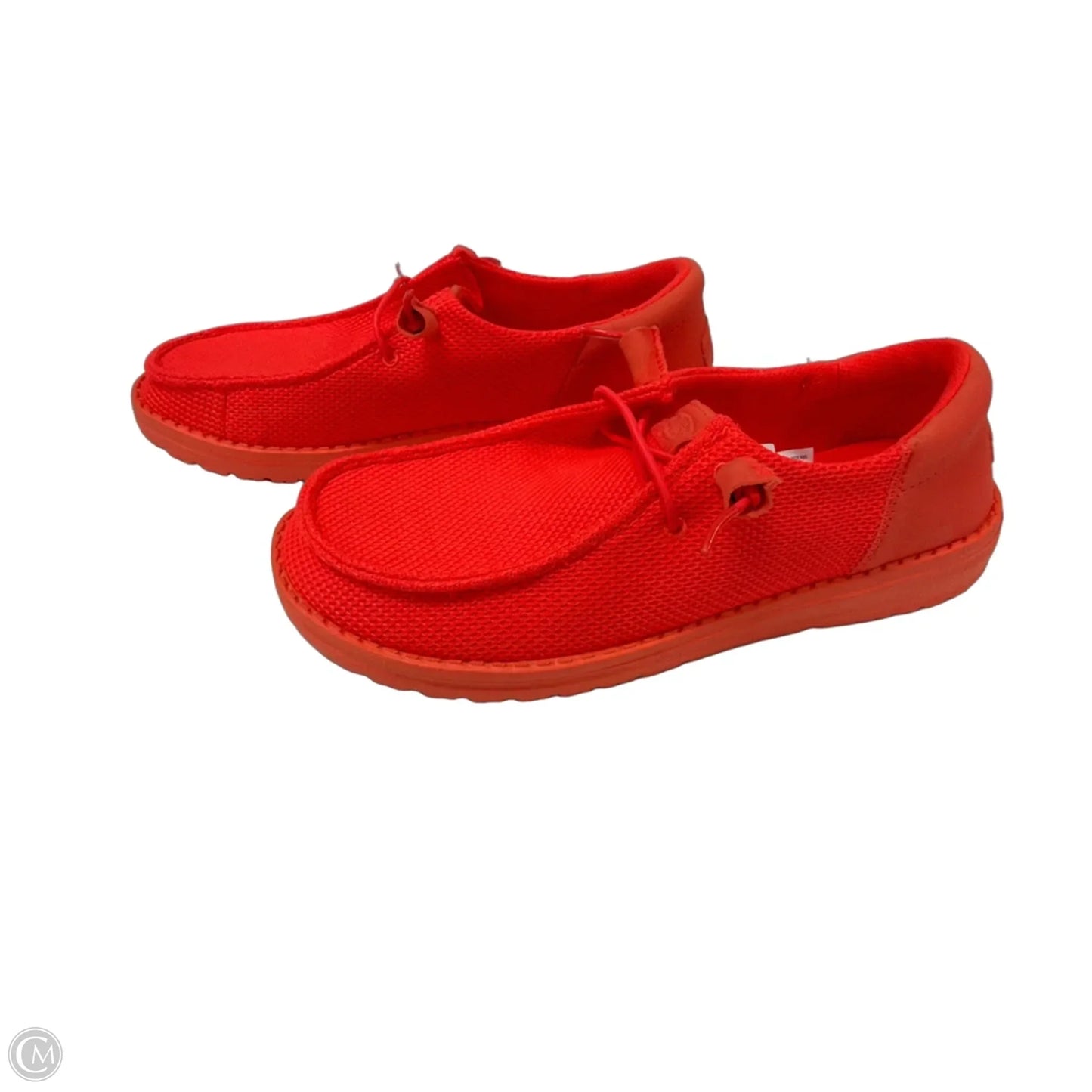 Shoes Flats By Hey Dude In Orange, Size: 9