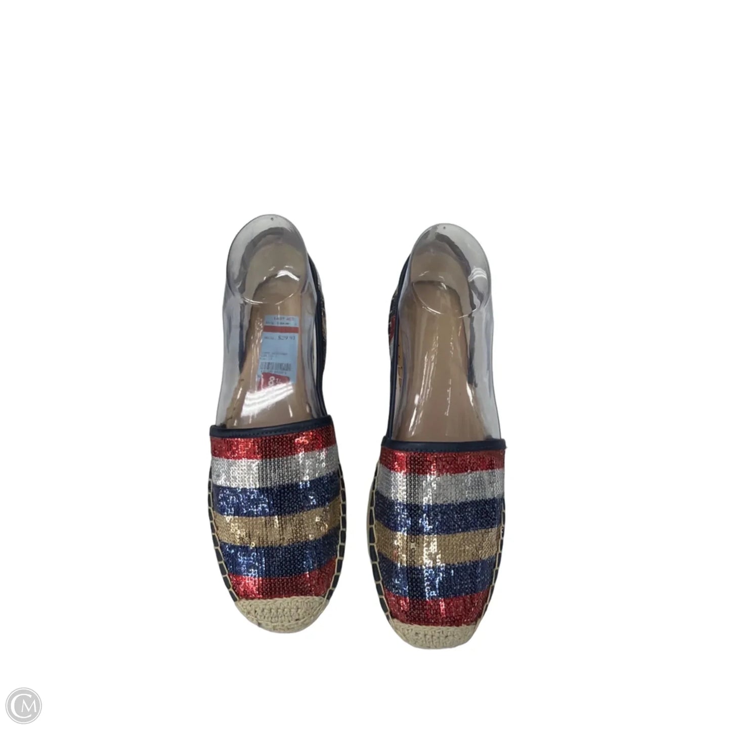 Shoes Flats By Tommy Hilfiger In Striped Pattern, Size: 8.5