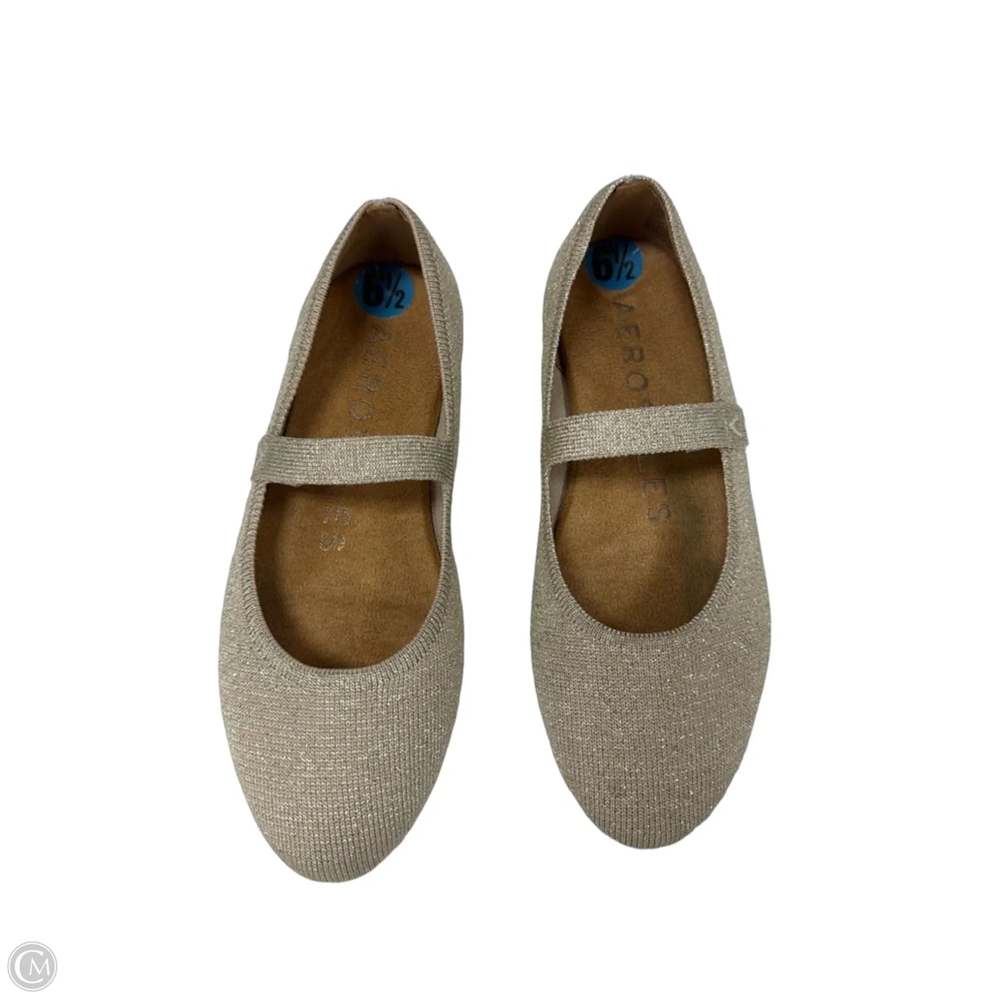 Shoes Flats By Aerosoles In Gold, Size: 6.5