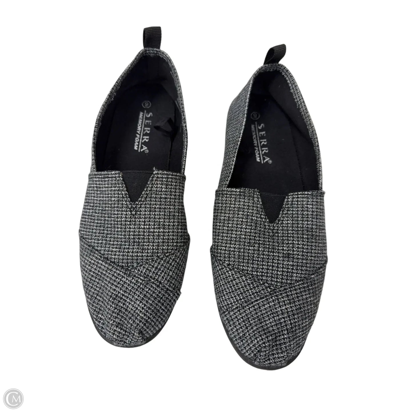 Shoes Flats By Serra In Black & Grey, Size: 9