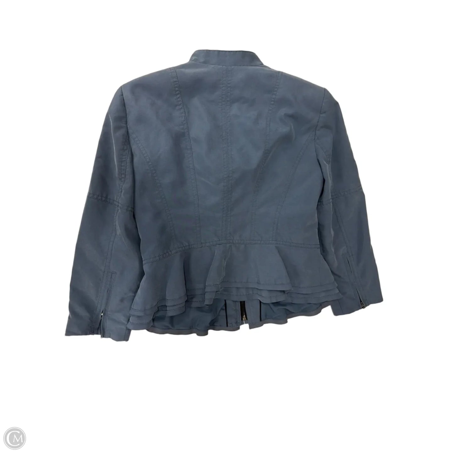 Jacket Moto By White House Black Market In Blue, Size: S