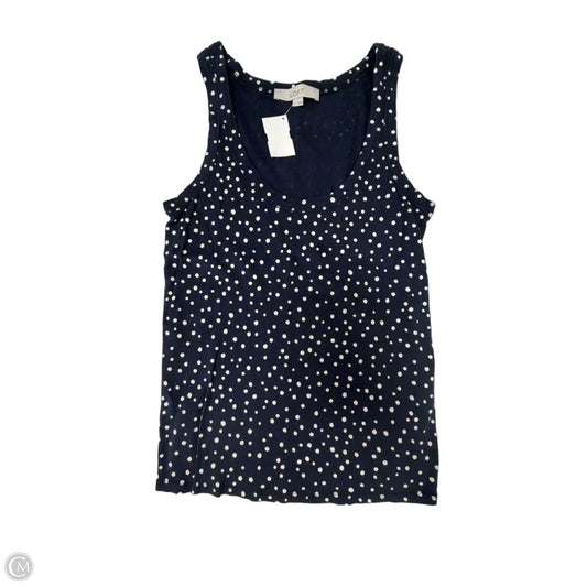 Tank Top By Loft In Polkadot Pattern, Size: M