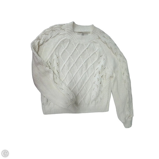 Sweater By Loft In Cream, Size: M
