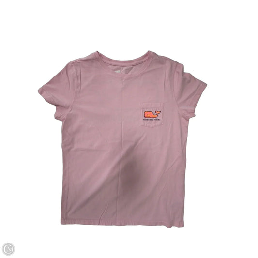 Top Short Sleeve By Vineyard Vines In Pink, Size: S