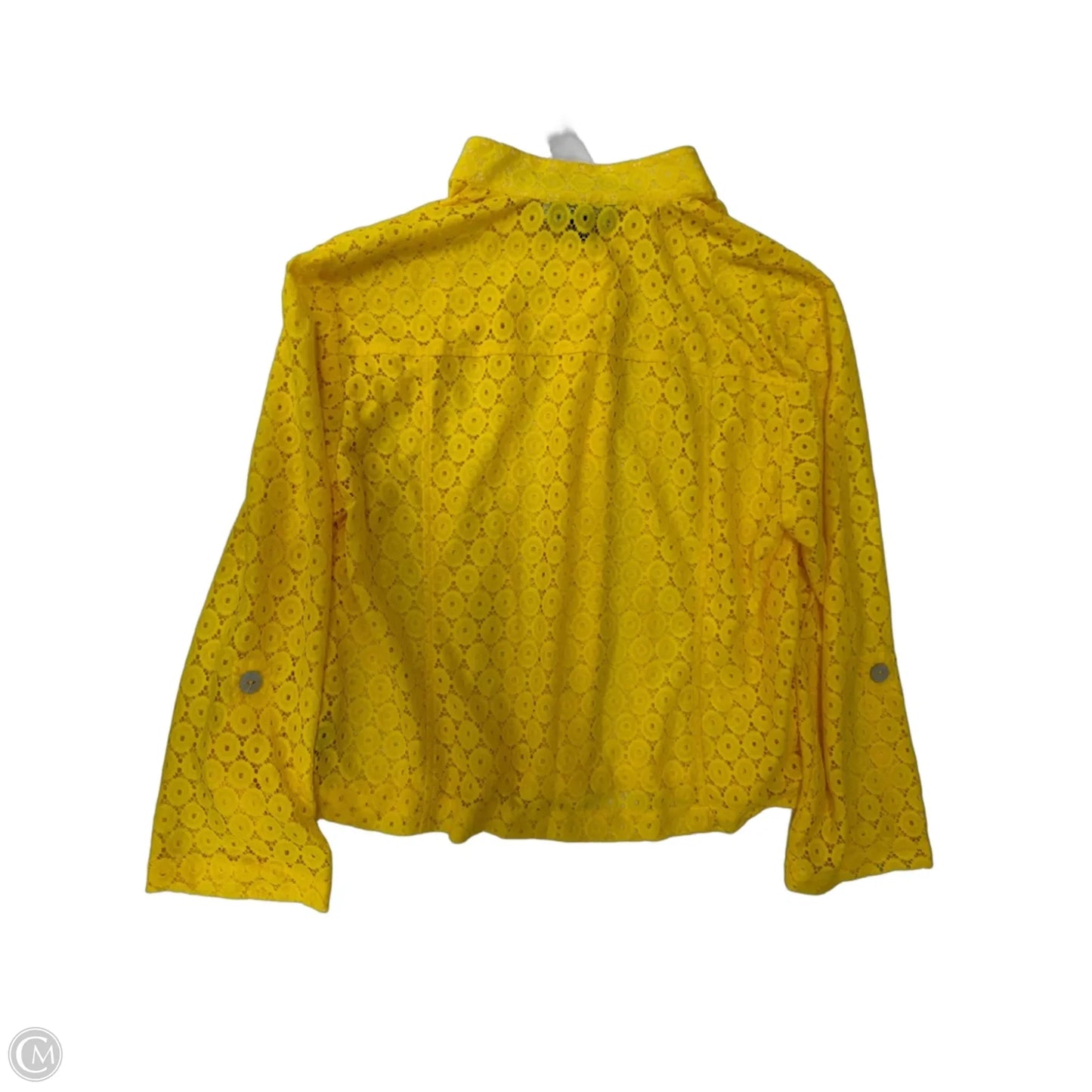 Top Long Sleeve By Clothes Mentor In Yellow, Size: Lp