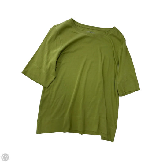 Top Short Sleeve By Chicos In Green, Size: Xl