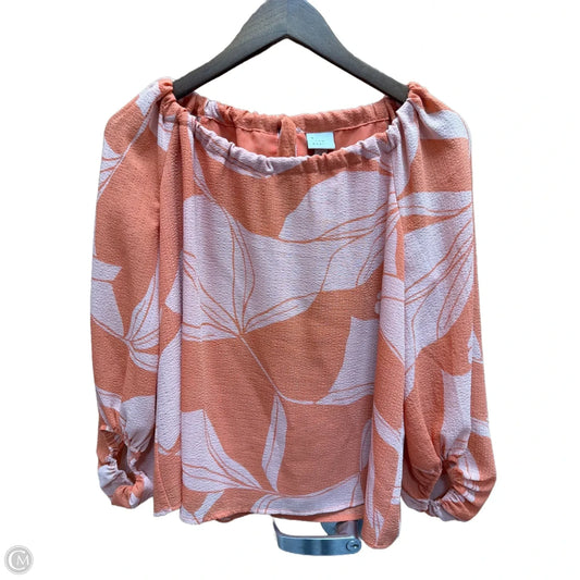 Top Long Sleeve By A New Day In Orange, Size: S