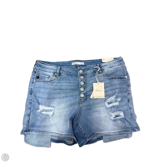 Shorts By Kancan In Blue Denim, Size: 18