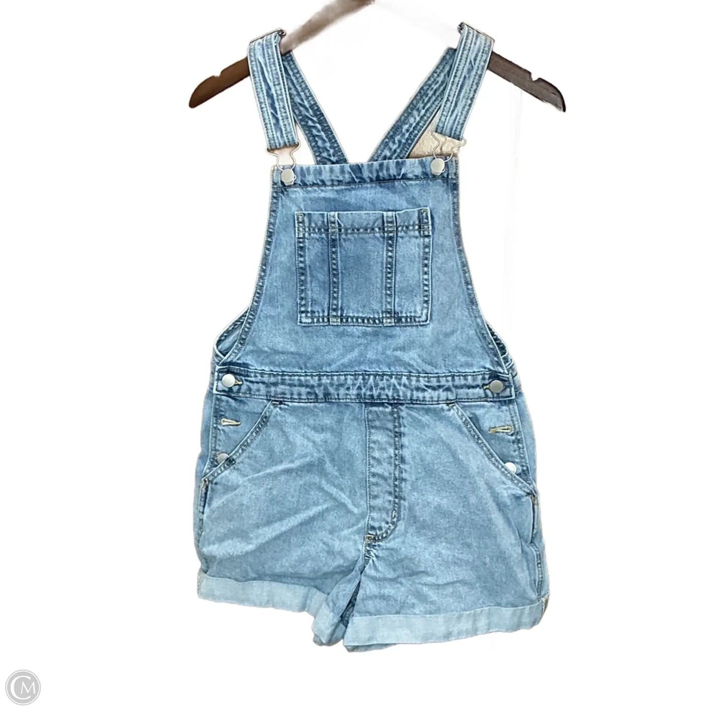 Shortalls By Universal Thread In Blue Denim, Size: S