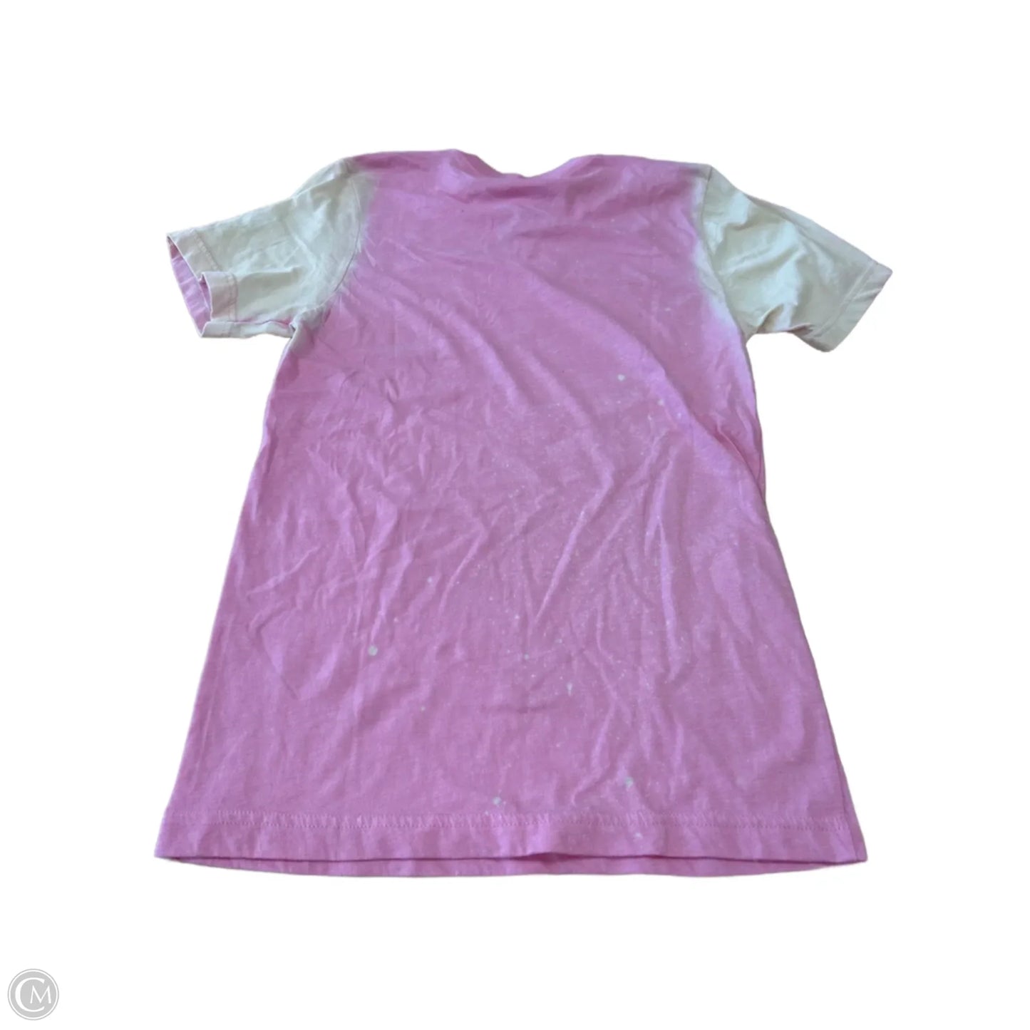 Top Short Sleeve By Bella + Canvas In Pink, Size: S