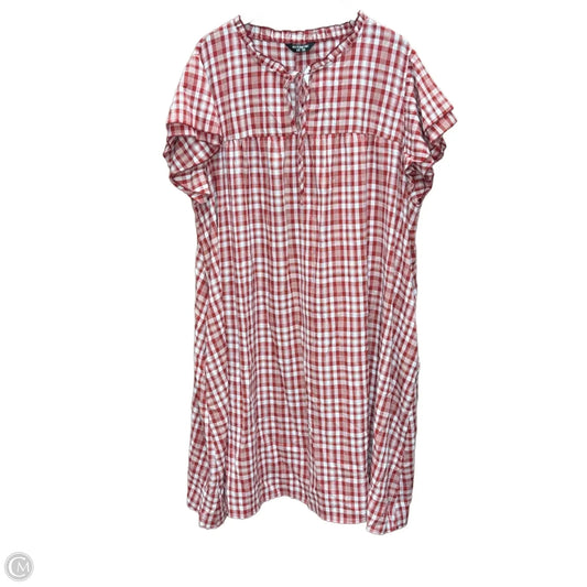 Dress Casual Maxi By Bloomchic In Plaid Pattern, Size: 3x