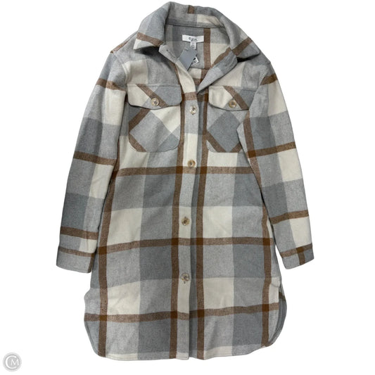 Jacket Shirt By Clothes Mentor In Plaid Pattern, Size: Sp