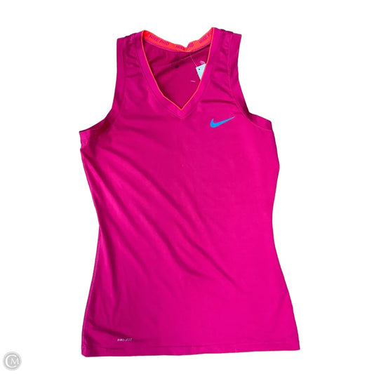 Athletic Tank Top By Nike Apparel In Pink, Size: M