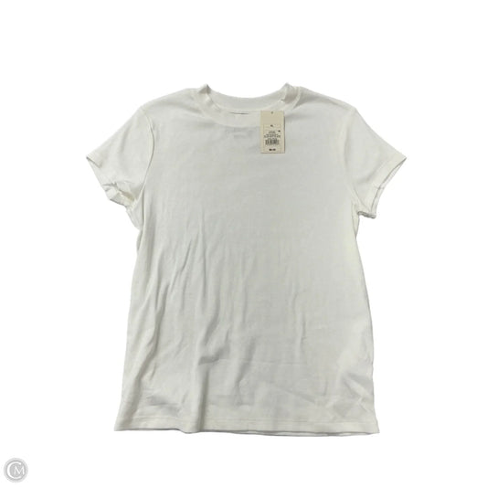 Top Short Sleeve Basic By A New Day In White, Size: Xl