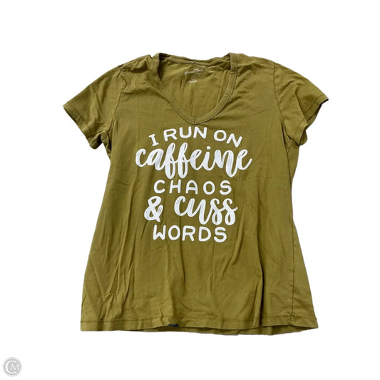 Top Short Sleeve By Universal Thread In Green, Size: L