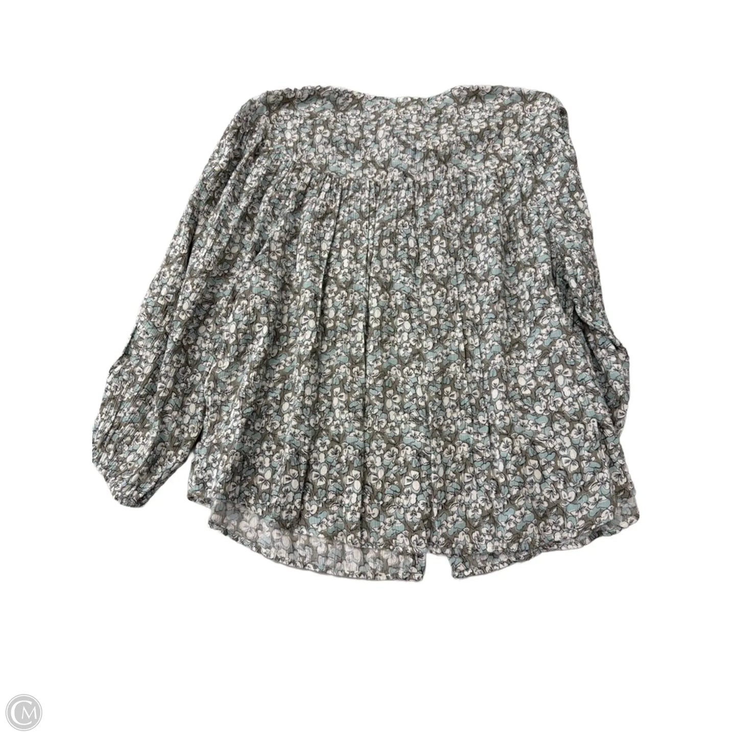 Top Long Sleeve By J. Jill In Floral Print, Size: S