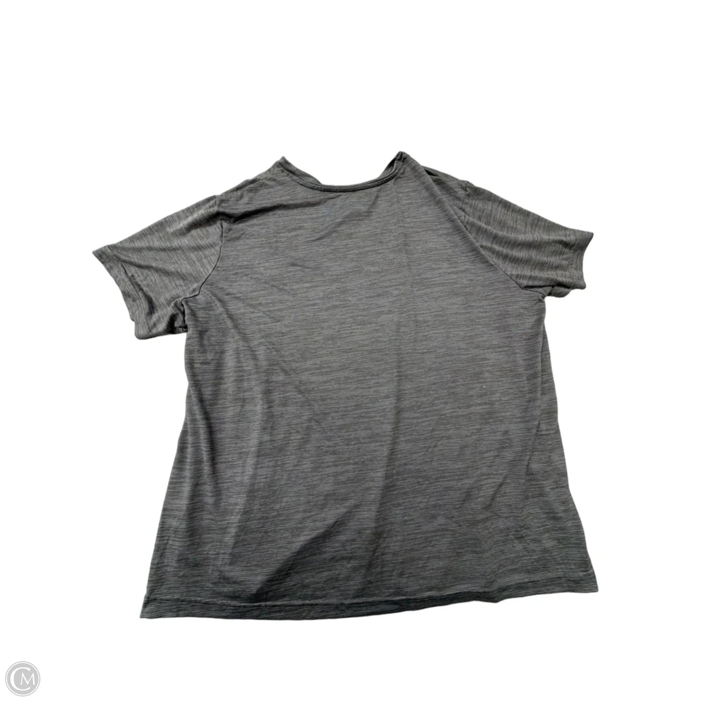 Athletic Top Short Sleeve By Athletic Works In Grey, Size: 2x