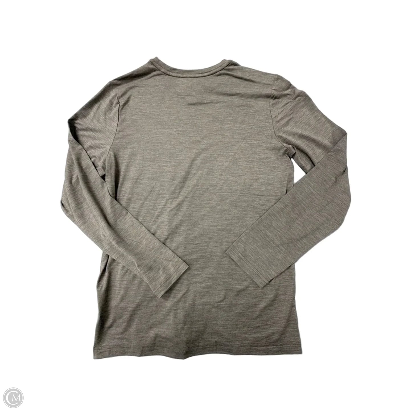 Athletic Top Long Sleeve Crewneck By Reebok In Brown, Size: M
