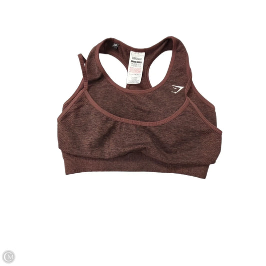 Athletic Bra By Gym Shark In Brown, Size: S