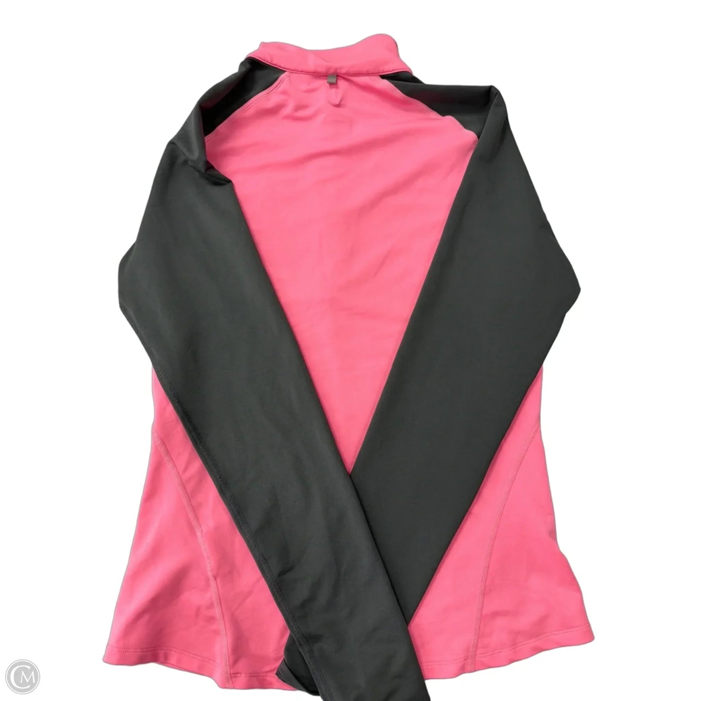 Athletic Top Long Sleeve Collar By Nike Apparel In Pink, Size: M