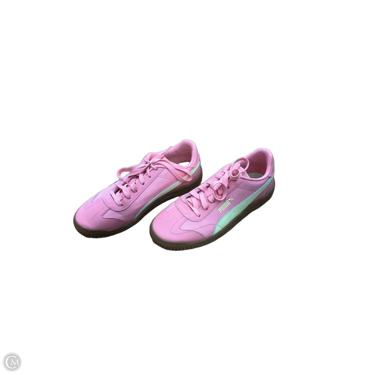 Shoes Sneakers By Puma In Pink & Yellow, Size: 9.5
