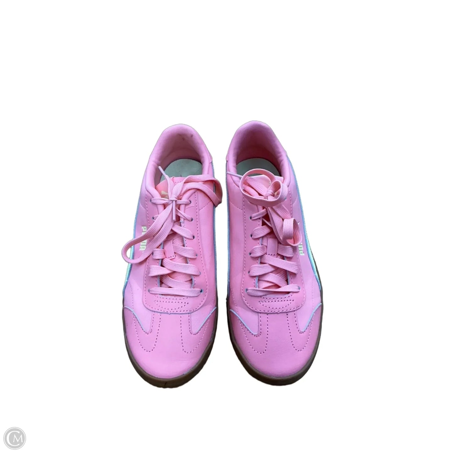 Shoes Sneakers By Puma In Pink & Yellow, Size: 9.5
