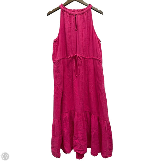 Dress Casual Maxi By Time And Tru In Pink, Size: L