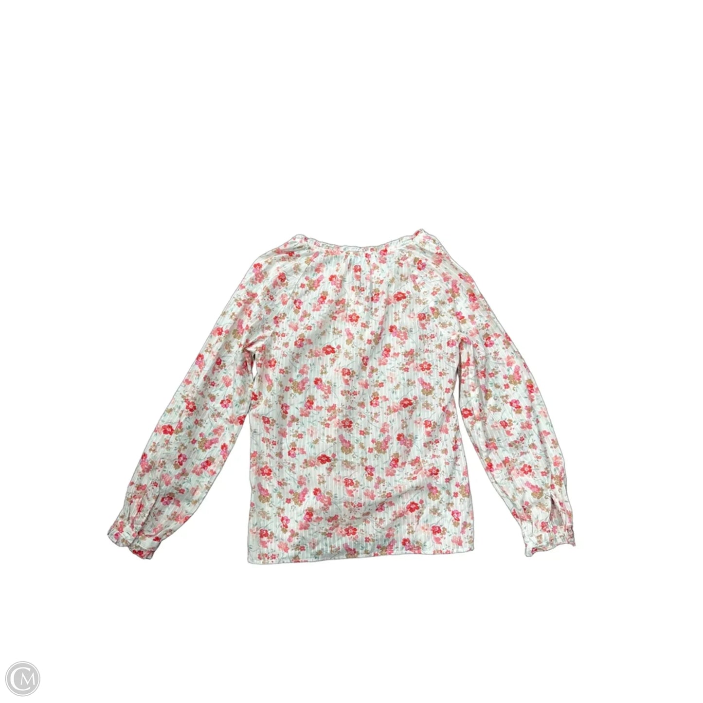 Top Long Sleeve By Talbots In Floral Print, Size: Xs