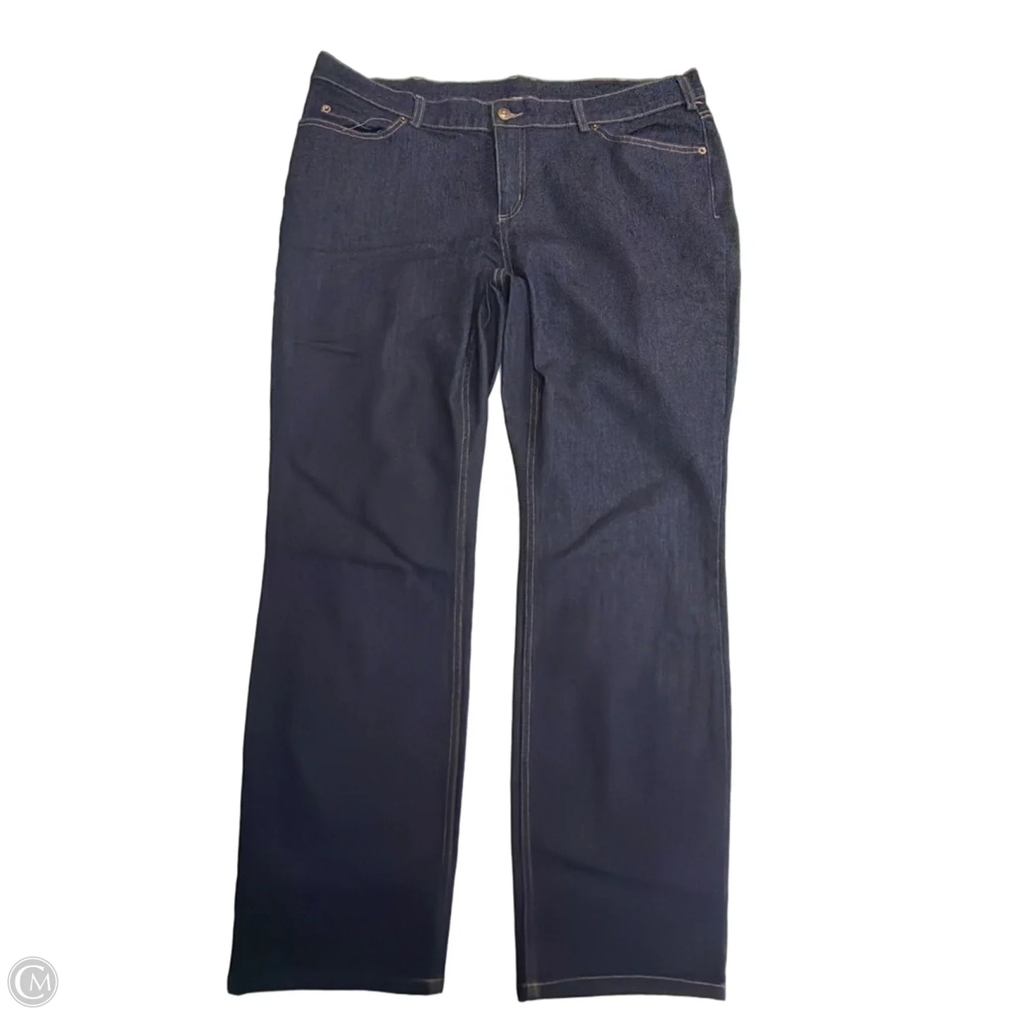 Jeans Straight By Duluth Trading In Blue Denim, Size: 18