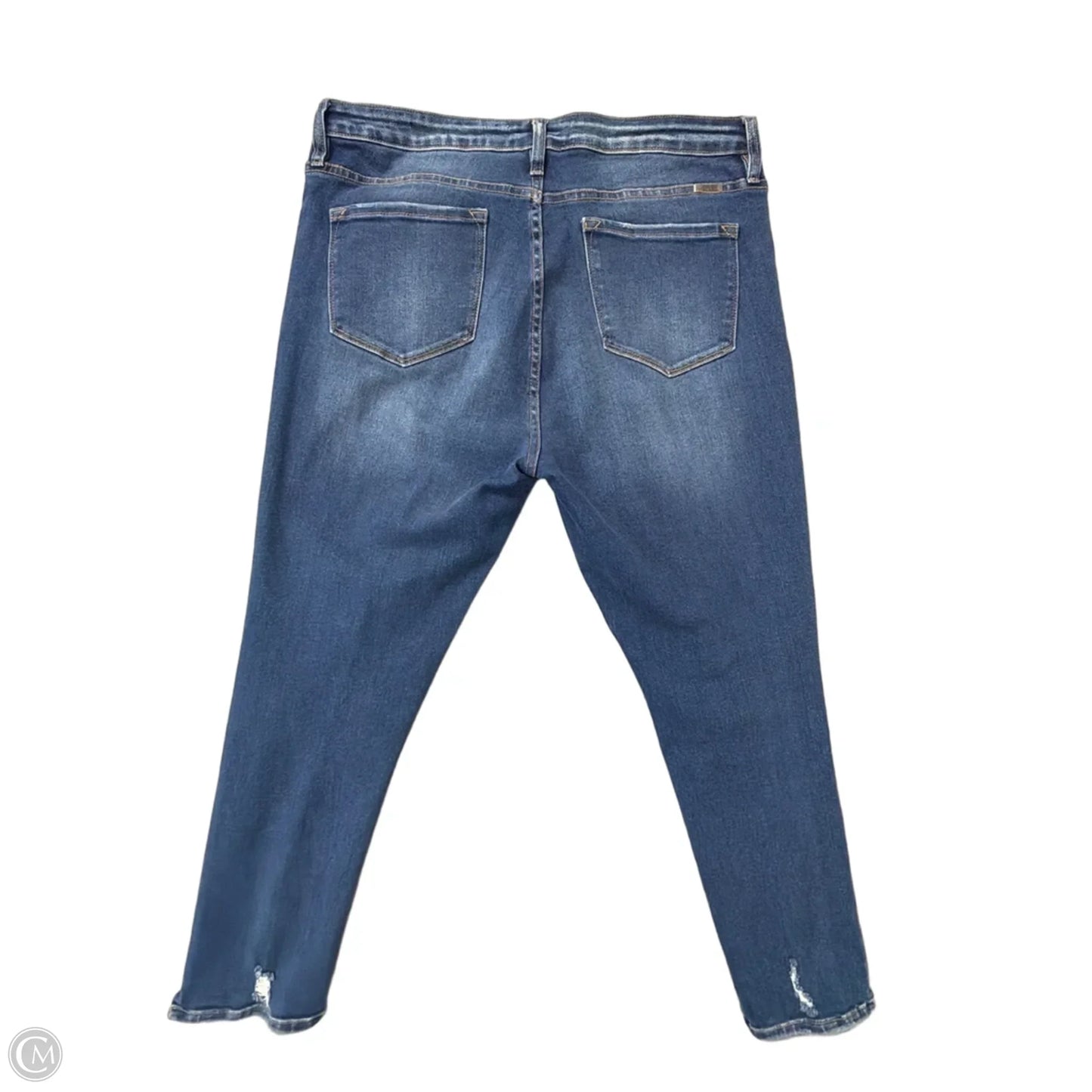 Jeans Skinny By Kancan In Blue Denim, Size: 14