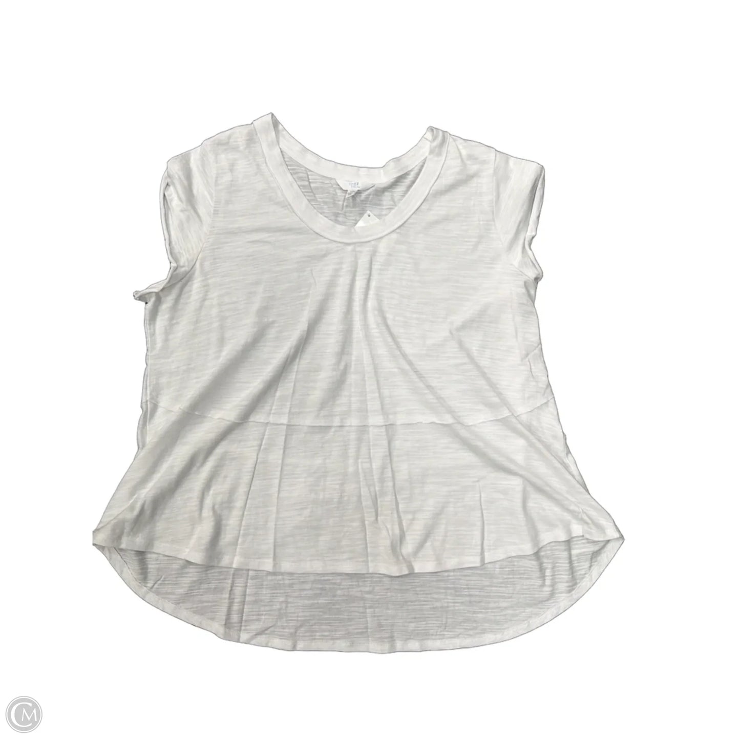 Top Short Sleeve By Time And Tru In White, Size: Xl