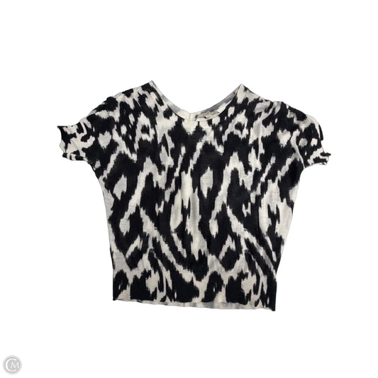 Top Short Sleeve By Loft In Multi-colored, Size: M