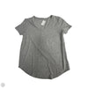 Top Short Sleeve Basic By So In Grey, Size: M