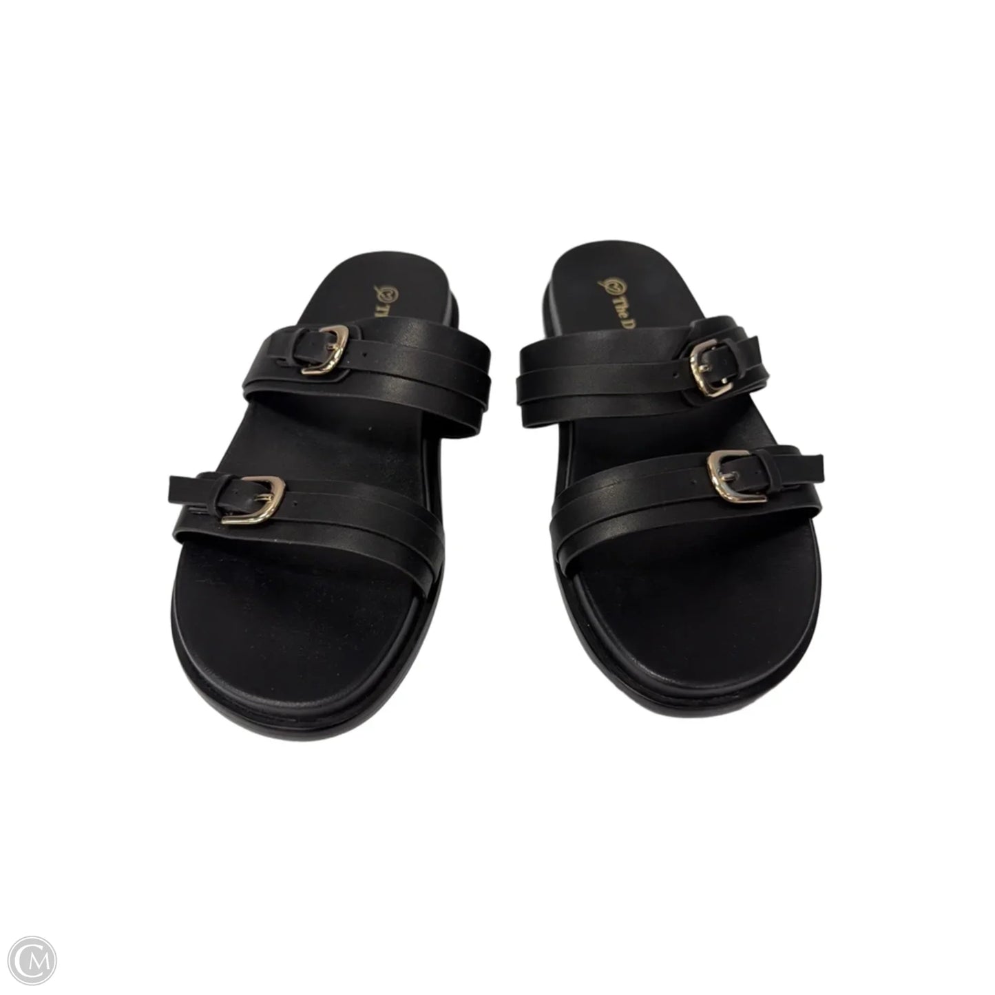 Sandals Flats By The Drop In Black, Size: 6.5