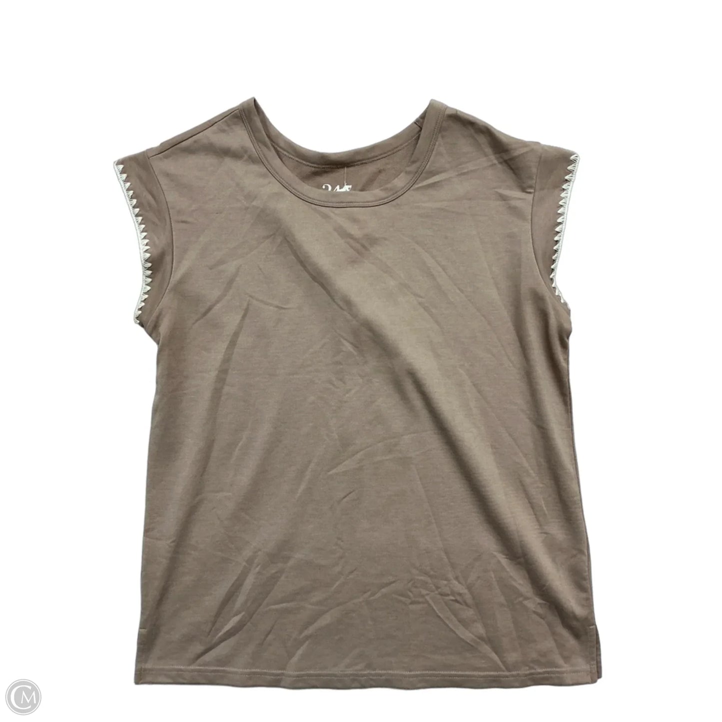 Top Short Sleeve By Maurices In Brown, Size: S